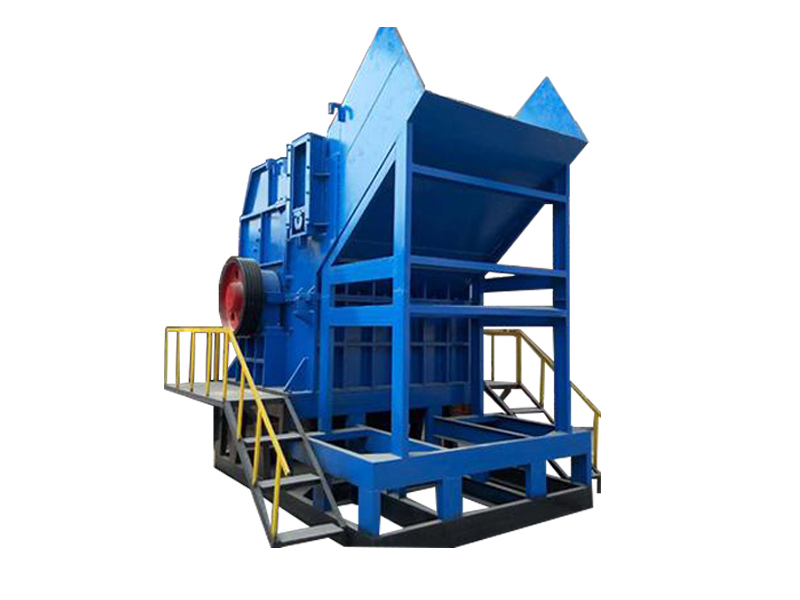 Processing the scrap steel by using the crusher, then using a sorting system for broken scrap sorting to obtain purse high-quality scrap iron steel.