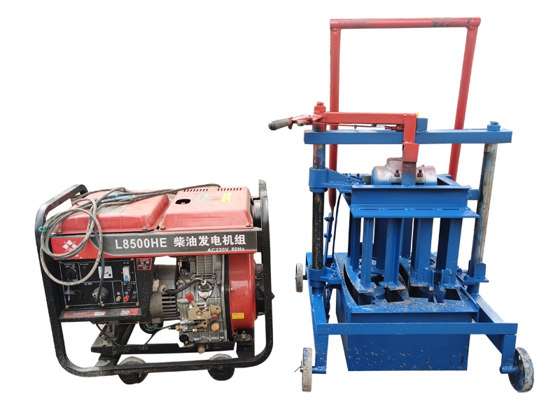 High efficiency manual concrete hollow adobe brick making machine adopts four-lead, channel steel stander making the equipment more firm and the moul…